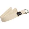 Hugger Mugger D-Ring Cotton Yoga Strap – Super Strong Cotton, Metal D-Ring Buckle, Multiple Lengths Available(Natural)
