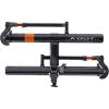 KUAT Sherpa 2.0 Durable Lightweight Aluminum Compact 2 Bike Transporting Hitch Rack with Cable Lock & Foldable Tire Cradles | Capacity – 40 Lbs per Tray(Gray Metallic & Orange Anodize)