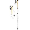 LEKI Cressida FX Carbon AS Collapsible Lightweight Walking Poles for Trekking & Hiking(White-Orange-Silver)