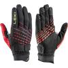 LEKI Ultra Trail Breeze Shark Lightweight Water-Resistant Touchscreen Running Gloves(Black-Red-Yellow)