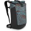 Osprey Transporter Roll Top Laptop Backpack, Red Mountain(Palm Leaf Glitch Print)