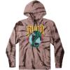 RVCA Men’s Big Label Hoodie(Cobra Tour/Brown Tie Dye)