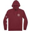 RVCA Men’s Big Label Hoodie(Ox Red (Progress))