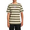 RVCA Men’s Premium Red Stitch Short Sleeve Graphic Tee Shirt(Aloe (Corso Stripe))