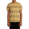 RVCA Men’s Premium Red Stitch Short Sleeve Graphic Tee Shirt(Ptc Stripe | Ochre)