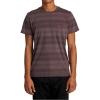 RVCA Men’s Premium Red Stitch Short Sleeve Graphic Tee Shirt(Ptc Stripe | Plum Ash)