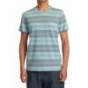 RVCA Men’s Premium Red Stitch Short Sleeve Graphic Tee Shirt(Ptc Stripe/Light Blue)