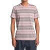 RVCA Men’s Premium Red Stitch Short Sleeve Graphic Tee Shirt(Ptc Stripe/Pale Mauve)