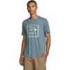 RVCA Men’s Premium Red Stitch Short Sleeve Graphic Tee Shirt(Vintage Navy)