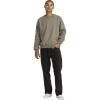 RVCA Mens Relaxed Fit Fleece Crewneck(Dayshift Crew 2 | Mushroom)