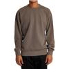 RVCA Mens Relaxed Fit Fleece Crewneck(Ptc Crew | Mushroom)