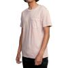 RVCA Mens Short Sleeve Crew Neck Pocket T-Shirt(Pale Mauve)