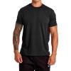 RVCA Mens Sport Regular Fit Athletic Breathable Tees(Black (Balance))