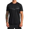 RVCA Mens Sport Regular Fit Athletic Breathable Tees(Black (Rvca Runner))