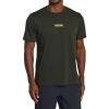 RVCA Mens Sport Regular Fit Athletic Breathable Tees(Military (Layer))