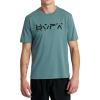 RVCA Mens Sport Regular Fit Athletic Breathable Tees(Pine Grey (Big Rvca Section))
