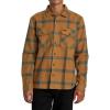 RVCA Men’s Thatll Work Flannel Long Sleeve Woven Shirt(Va Cpo | Camel)