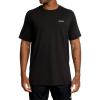 RVCA Men’s Va Mark Short Sleeve Dri-Release T-Shirt(Icon/Black)
