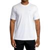 RVCA Men’s Va Mark Short Sleeve Dri-Release T-Shirt(Icon/White)