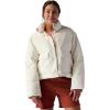 Stoic, Cropped Boxy Snap Front Puffer – Women’s(Eggshell)
