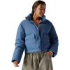 Stoic, Cropped Boxy Snap Front Puffer – Women’s(Slate)