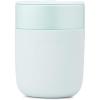 W&P Porter Ceramic Mug w/ Protective Silicone Sleeve, Terrazzo Charcoal 12 Ounces | On-the-Go | Reusable Cup for Coffee or Tea | Portable | Dishwasher Safe(Mint)
