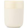 W&P Porter Ceramic Mug w/ Protective Silicone Sleeve, Terrazzo Charcoal 12 Ounces | On-the-Go | Reusable Cup for Coffee or Tea | Portable | Dishwasher Safe(Cream)