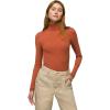 prAna Women’s Foundation Rib Turtleneck(Terracotta Heather)