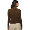 prAna Women’s Foundation Rib Turtleneck(Rich Earth Heather)