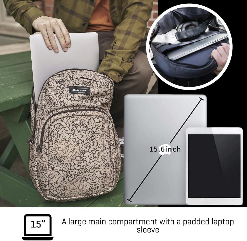 imageDakine Campus L 33L Backpack  Carbon One SizeBold Caramel