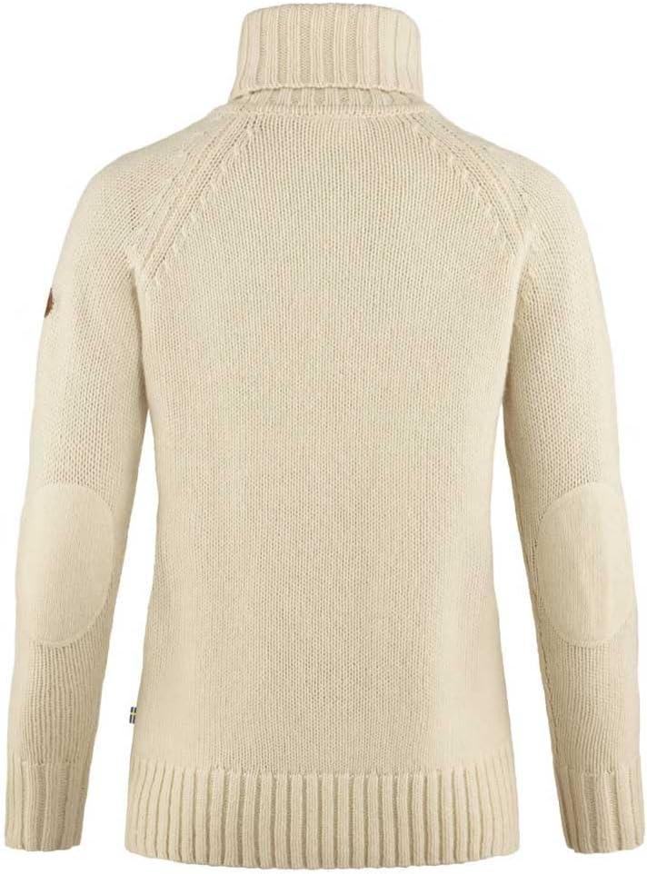 imageFjallraven F84793113S Ovik Cable Knit Roller Neck W Chalk White S