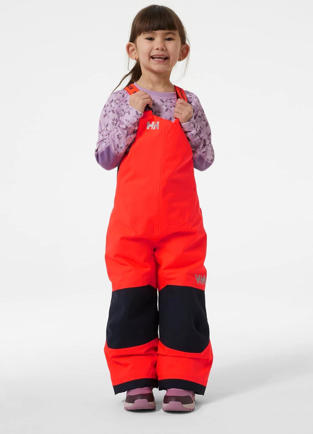 imageHellyHansen Kids Unisex Rider 2 Insulated Waterproof Windproof Breathable Bib Ski Pants247 Neon Coral