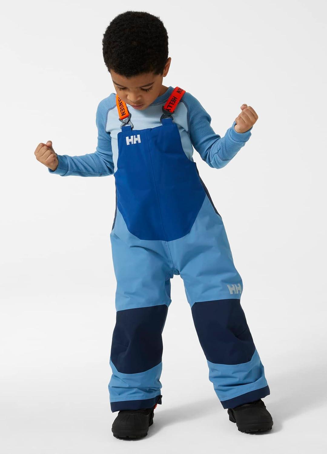 imageHellyHansen Kids Unisex Rider 2 Insulated Waterproof Windproof Breathable Bib Ski Pants625 Blue Fog