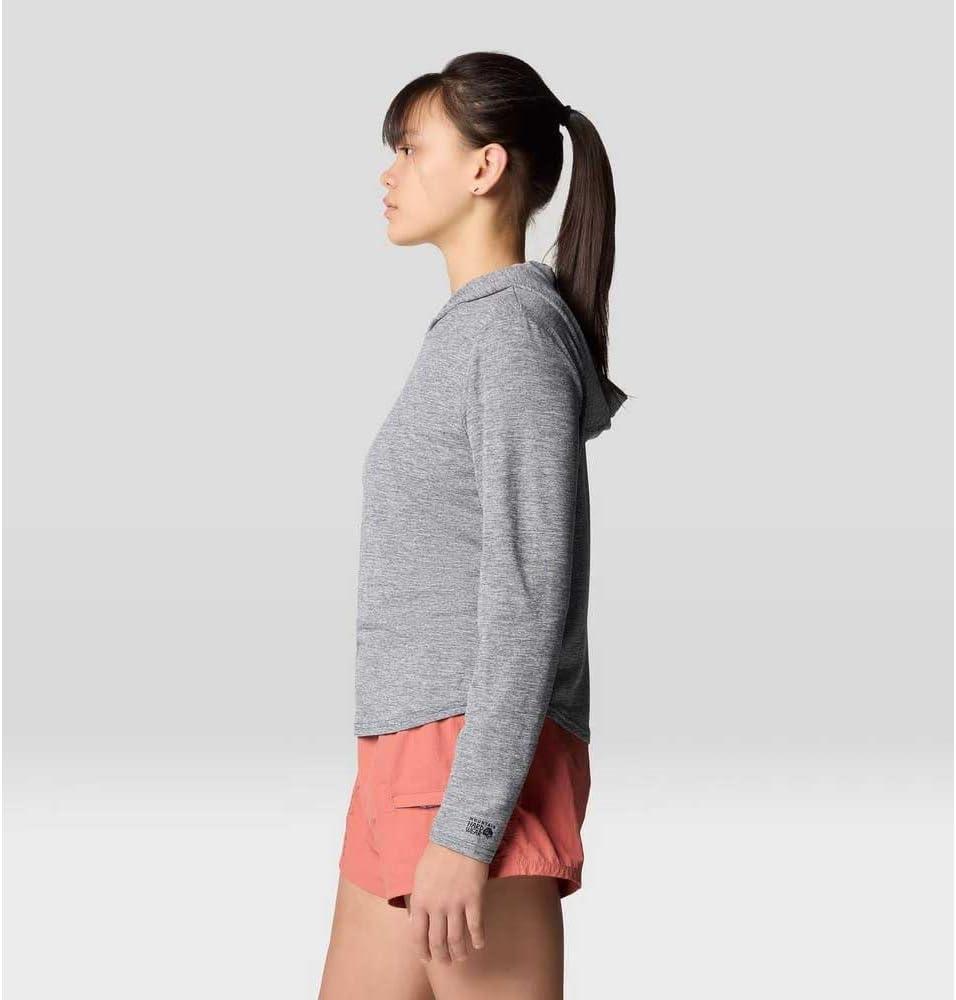 imageMountain Hardwear Womens Sunblocker Long Sleeve HoodyDark Storm Heather