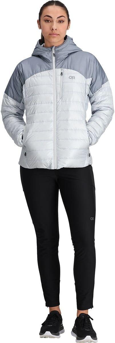 imageOutdoor Research Womens Helium Down HoodieTitaniumSlate