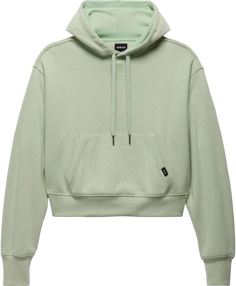 imagePrana Cozy Up Crop Hoodie Womens Bio Mint Heather S