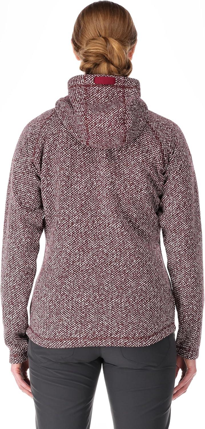 imageRab Womens Amy Hoodie FullZip Casual Lightweight Fashion SweaterKnit FleeceRioja