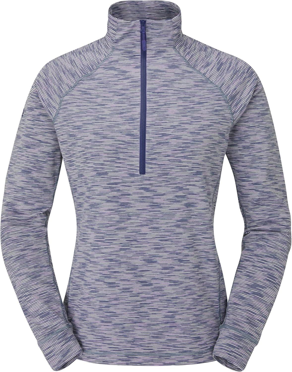 imageRab Womens Lineal PullOn Lightweight HalfZip Fleece for Climbing ampamp HikingLilac