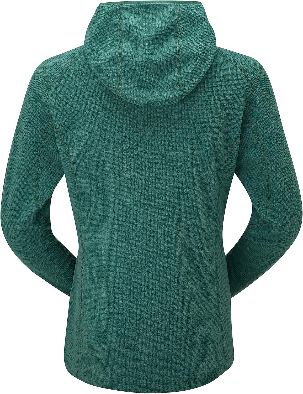 imageRab Womens Tecton Hoody  FullZip Fleece Jacket for Hiking ampamp ClimbingGreen Slate