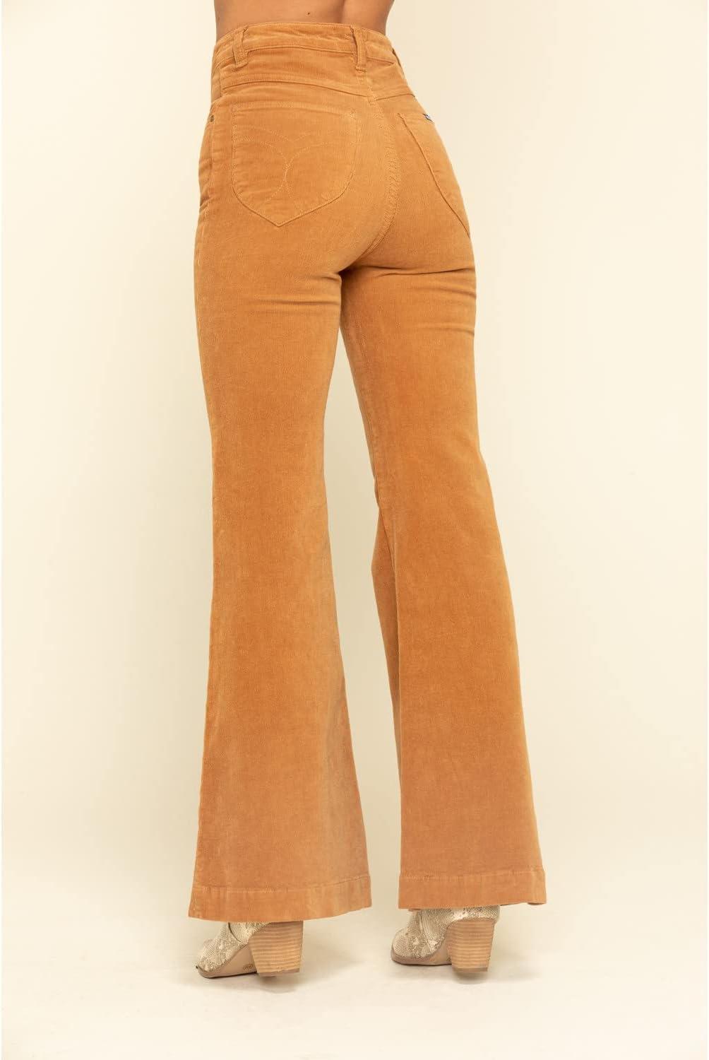 imageRollas Womens Corduroy Flare Jeans  12336 32W x 32L Tan