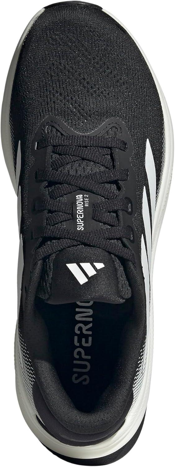 imageadidas Womens Supernova Rise 2 Running ShoesBlackZero MetallicCrystal White