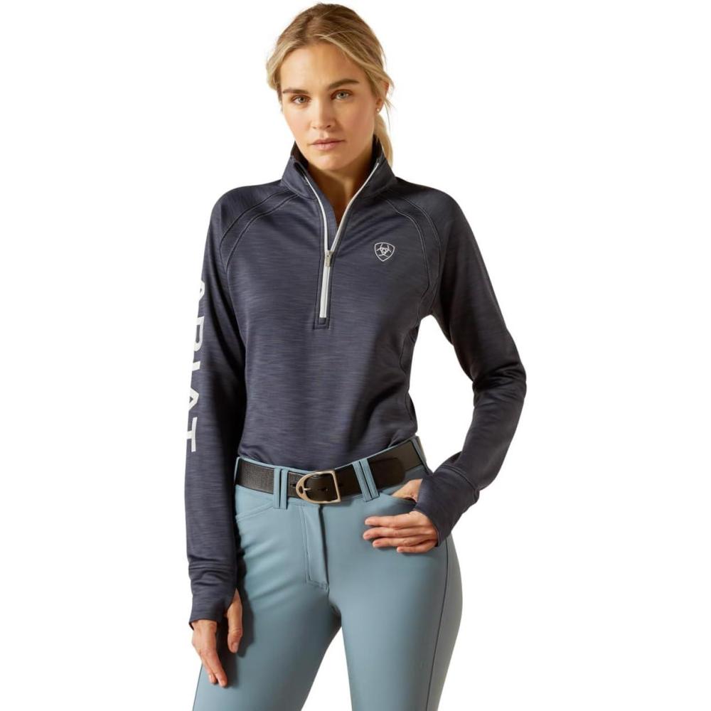 imageAriat Womens Tek Team 14 ZipOmbre Blue Heather