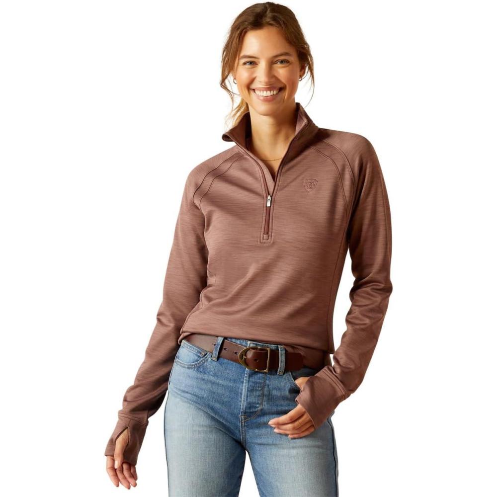 imageAriat Womens Tek Team 14 ZipTwilight Mauve