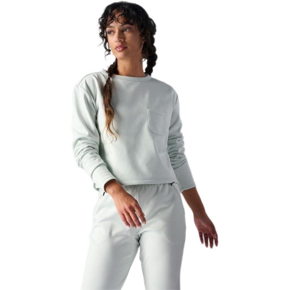 imageStoic Double Knit Mock Sweater  WomensSmoke