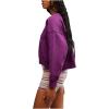 Free People womens Intercept Pullover(Black Cherry)