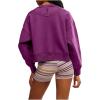 Free People womens Intercept Pullover(Black Cherry)