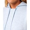 TravisMathew Women’s Skyloft Soft Hoodie(Heather Kentucky Blu)