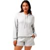 TravisMathew Women’s Skyloft Soft Hoodie(Heather Light Grey)