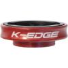 K-Edge | Gravity Top Cap Bicycle Computer Mount | Garmin | Red(Red – red)
