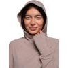 prAna Womens Sol Searcher Sun Hoodie(Shroom)